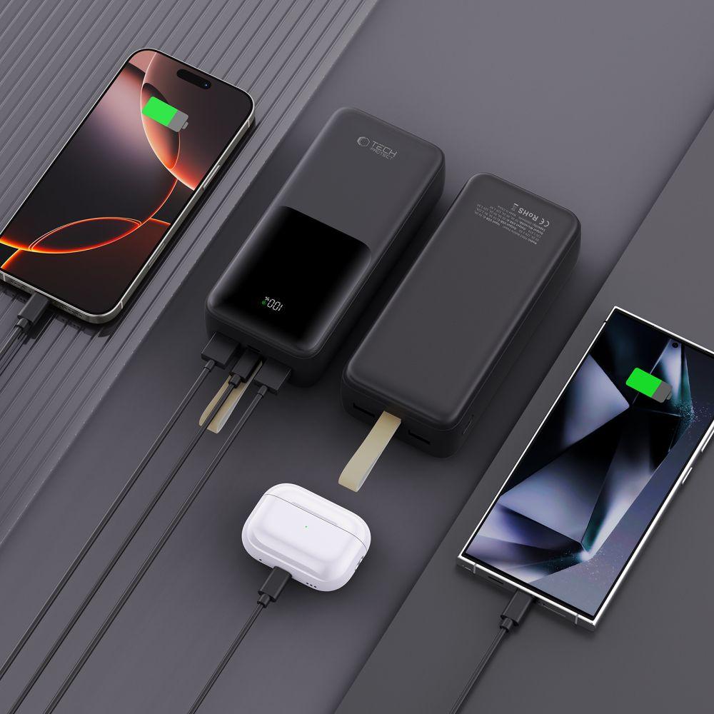 Tech-Protect Pb03 Power Bank 30000Mah 22.5W Black