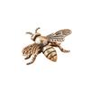 Vintage Solid Copper Plated Handmade Bee Tea Pet Mini Carving Decor Office Desk Bookshelf  Ornament  Desktop  Accessory