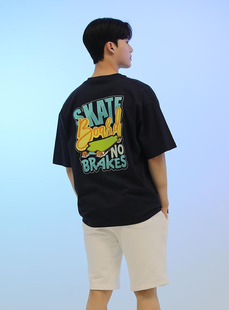 Be Bold Be Cool L~6Xl Skateboard [T-Shirt] (Type A) Grey/Free 3 (2Xl~3Xl)