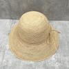 10Cm Large Brim Hand-Woven Thin Raffia Hat Women'S Summer Travel Beach Hat Foldable Sunshade Basin Hat
