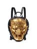 Punk Style Rivet Backpack with Prajna Mask Design for Men & Women