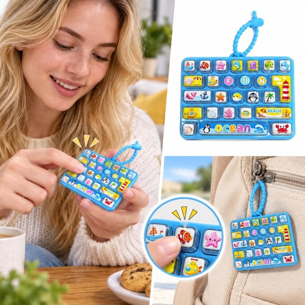 Cartoon Fingertip Button Keyring Mini Stress Relief Fidget Toy  Office Use