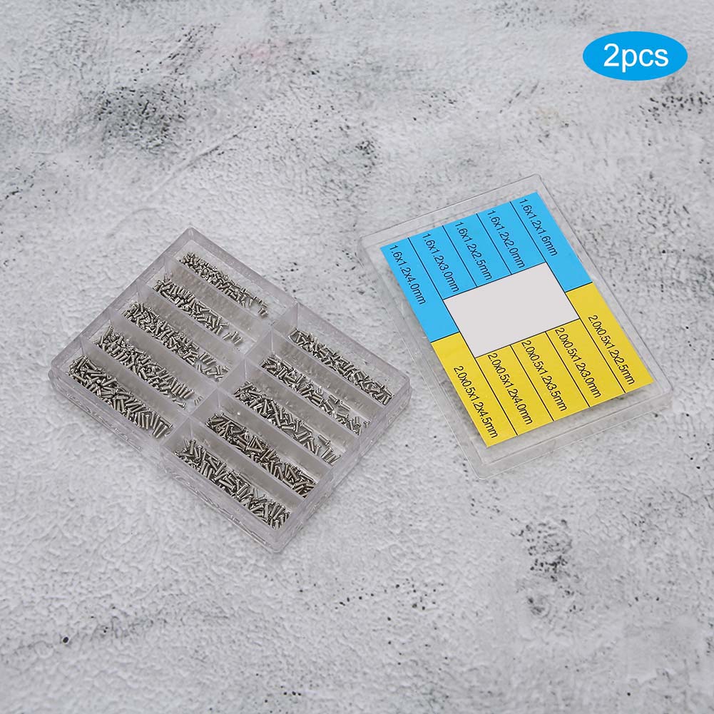 2 Box Watch Back Cover Screw Stainless Steel Screws Watch Repair Tool Accessory