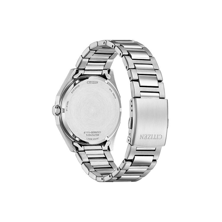 CITIZEN Eco Drive Light Powered Quartz Movement Stainless Steel Strap Watch 41mm Unisex Green Dial BM7630-80X