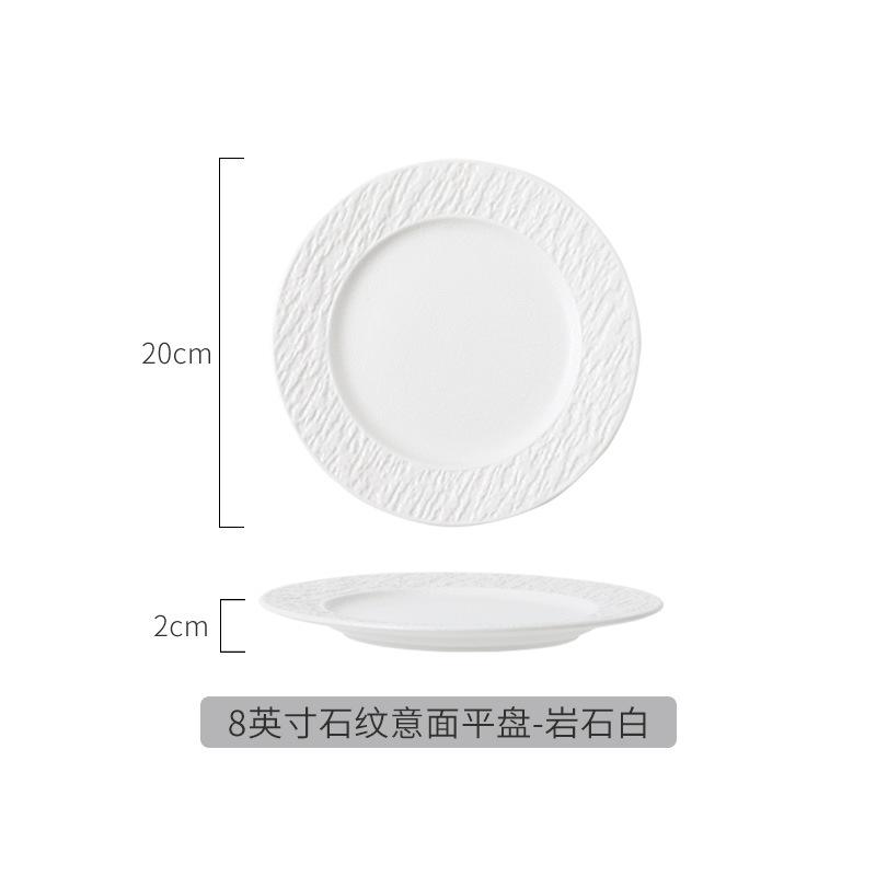 Talíř na steak Západní talíř Domácí snídaňový talíř Plochý Hotelové nádobí Keramický talíř Prémiový