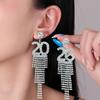 Crystal Jewelry 2026 Stud Earrings Aesthetic Rhinestone Earrings New Year Earrings  Christmas