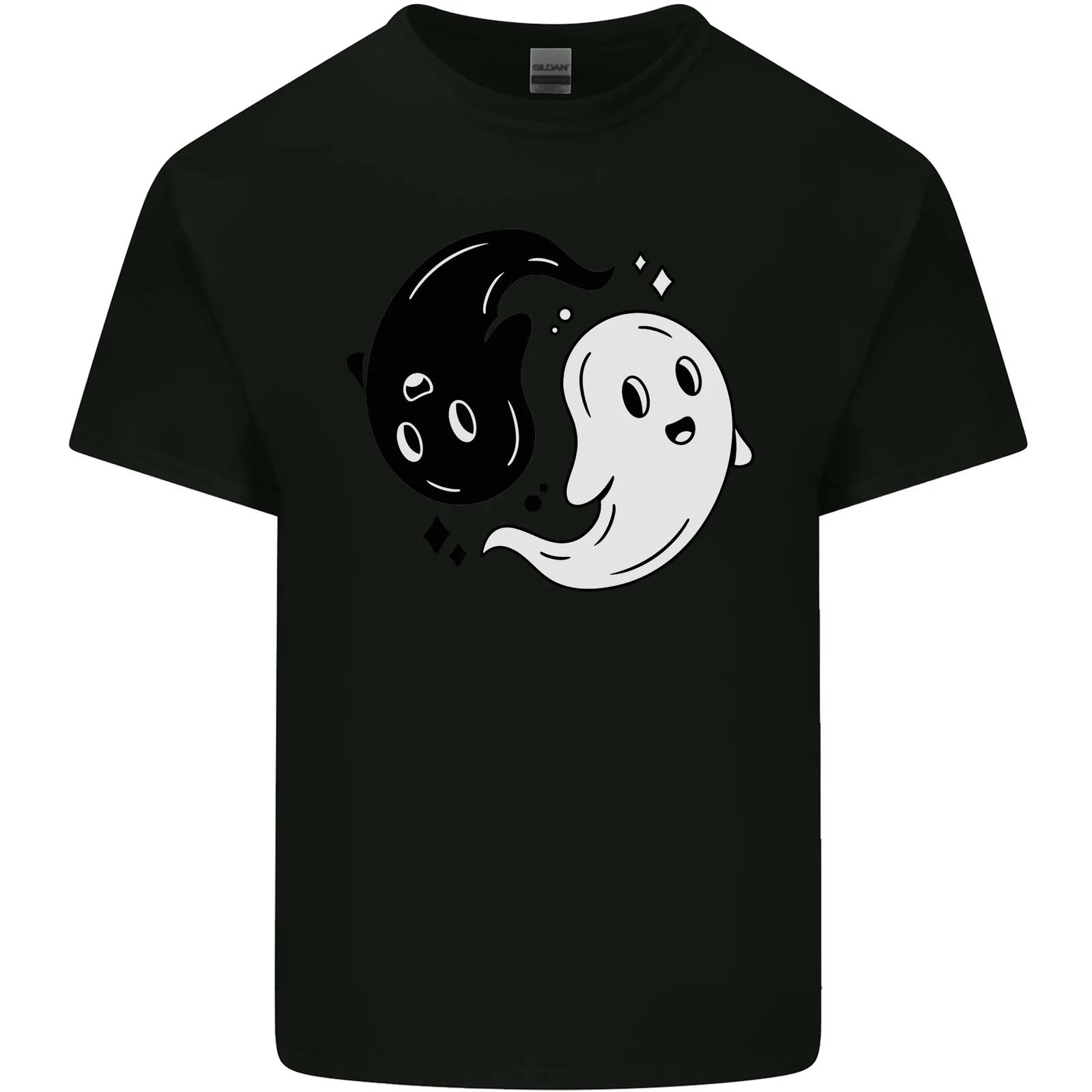 

Funny Halloween Ying Yang Ghosts Kids T-Shirt Childrens L