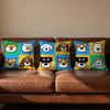 Cartoon Simple Cute Dog Cushion Cover Soft Reversible  Durable Pillow Cover  MultiScene Use for Home  Car Daily Comfort