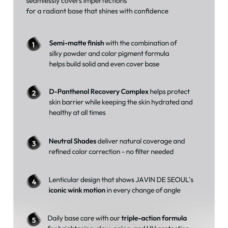 JAVIN DE SEOUL - Wink Foundation Pact Refill Only - 5 Colors
