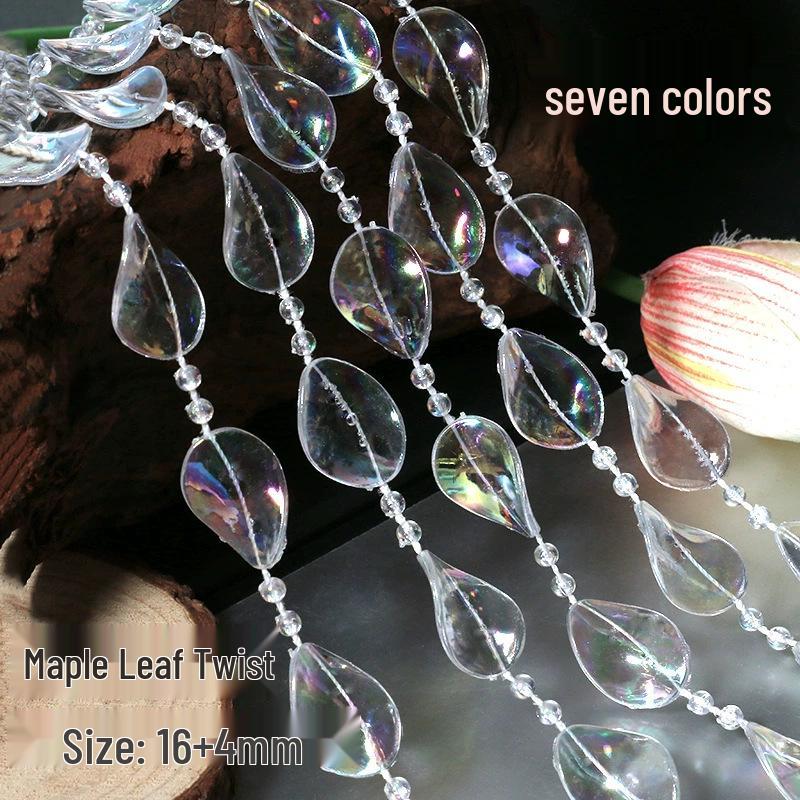 Earth Toned Acrylic Bead String: 8+4mm Beads for Wedding, Christmas Tree Decor & DIY Jewelry