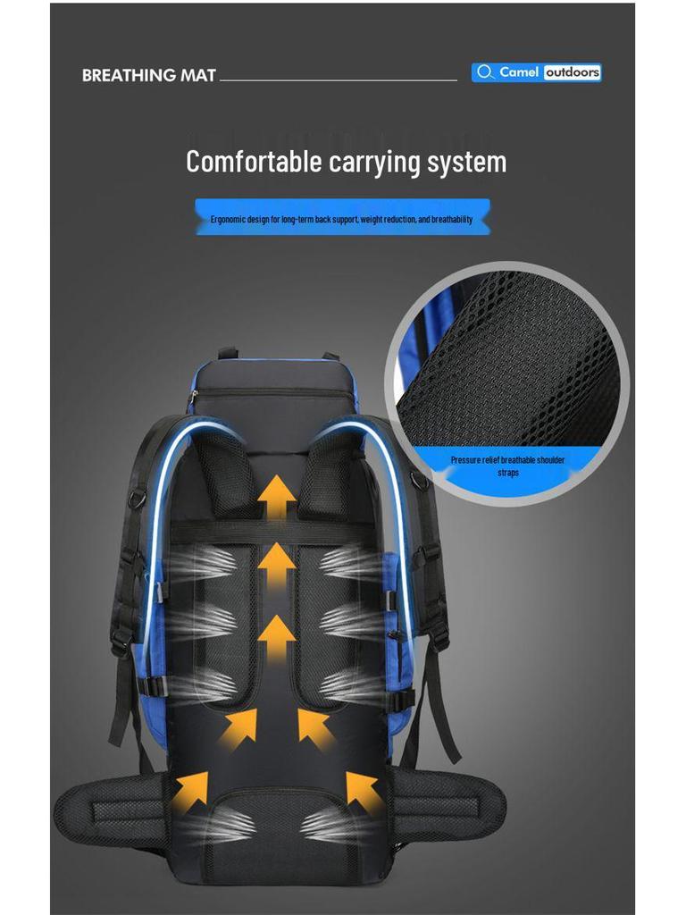 90L Unisex Travel Backpack: Spacious Outdoor, Camping & Hiking Bag