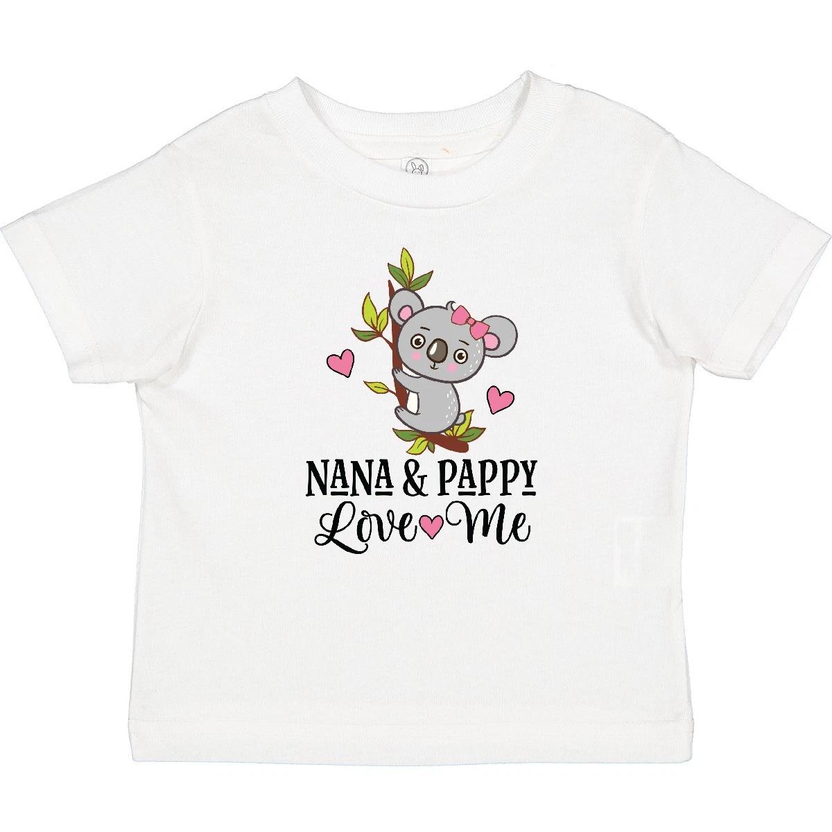 Inktastic Nana And Pappy Grandchild Koala Baby T-Shirt Girl Grandchildren Outfit 130