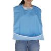 Waterproof Adult Mealtime Bib Protector Disability Aid Apron Blue Clothing Protector Bib Crumb Catcher Bib Elders Bib Apron