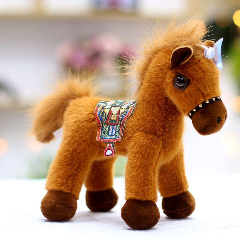 Simulation Doll Children's Plush Toy Birthday Gift Cartoon Animal Pony Ornament Rag Doll