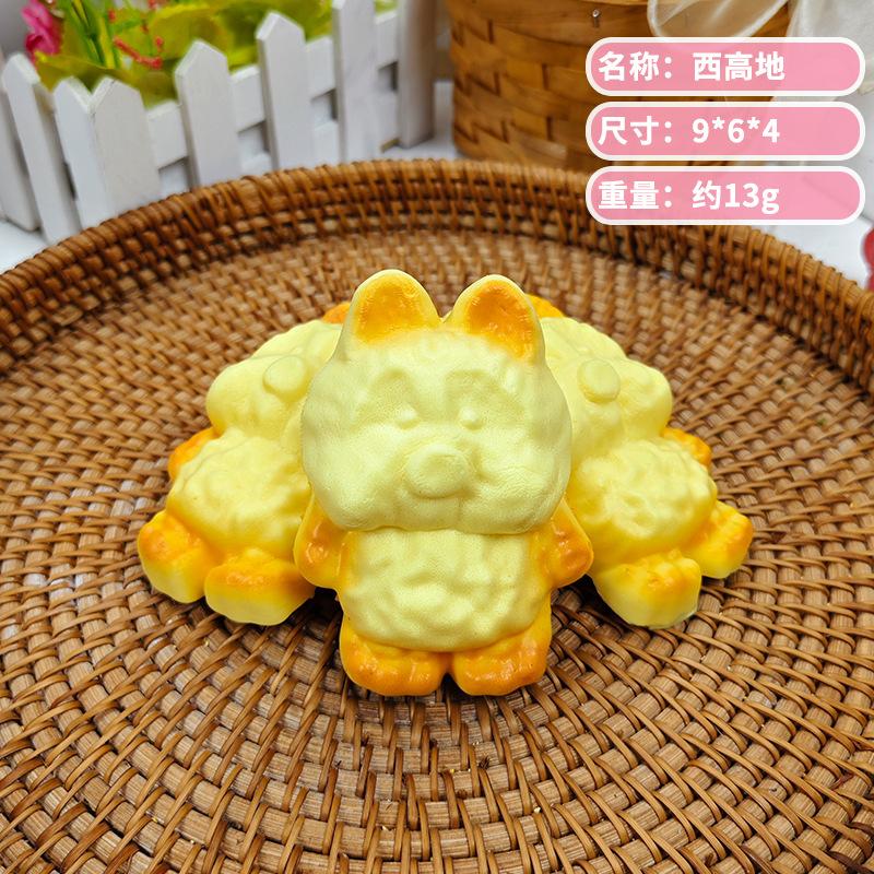 Bread Shape Slow Rebounding Squeeze Toy Squishy Gel Silica Gel Slow Rise Toy Exquisite Squishy Bread Stress RelievingNovel Toys