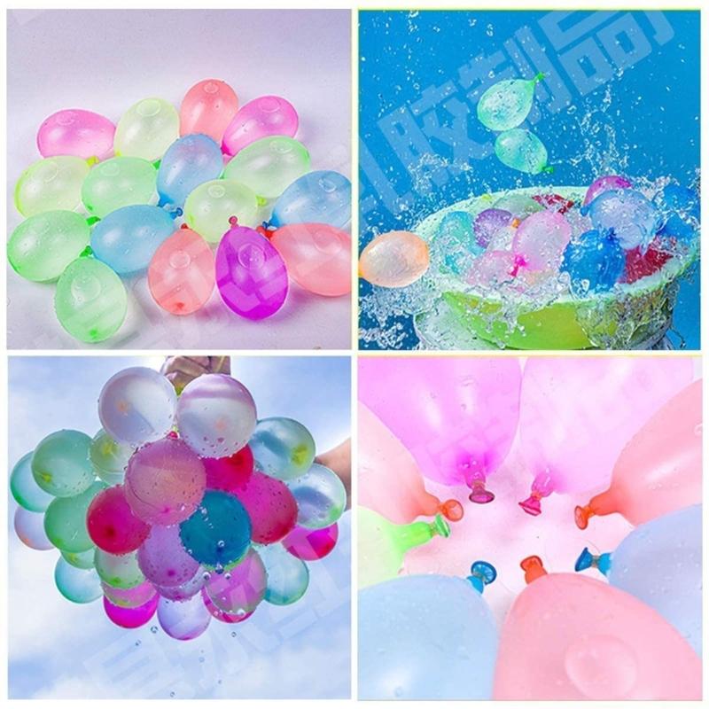 Kids Water Balloon Pressure Sprayer Set Includes 100Pcs Balloon For Outdoor Activities Practical Air Balloon Pump