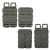 Portable Mag Fast Attach Pouch Molle System Module Double Ammo Holder Carrier Army Green
