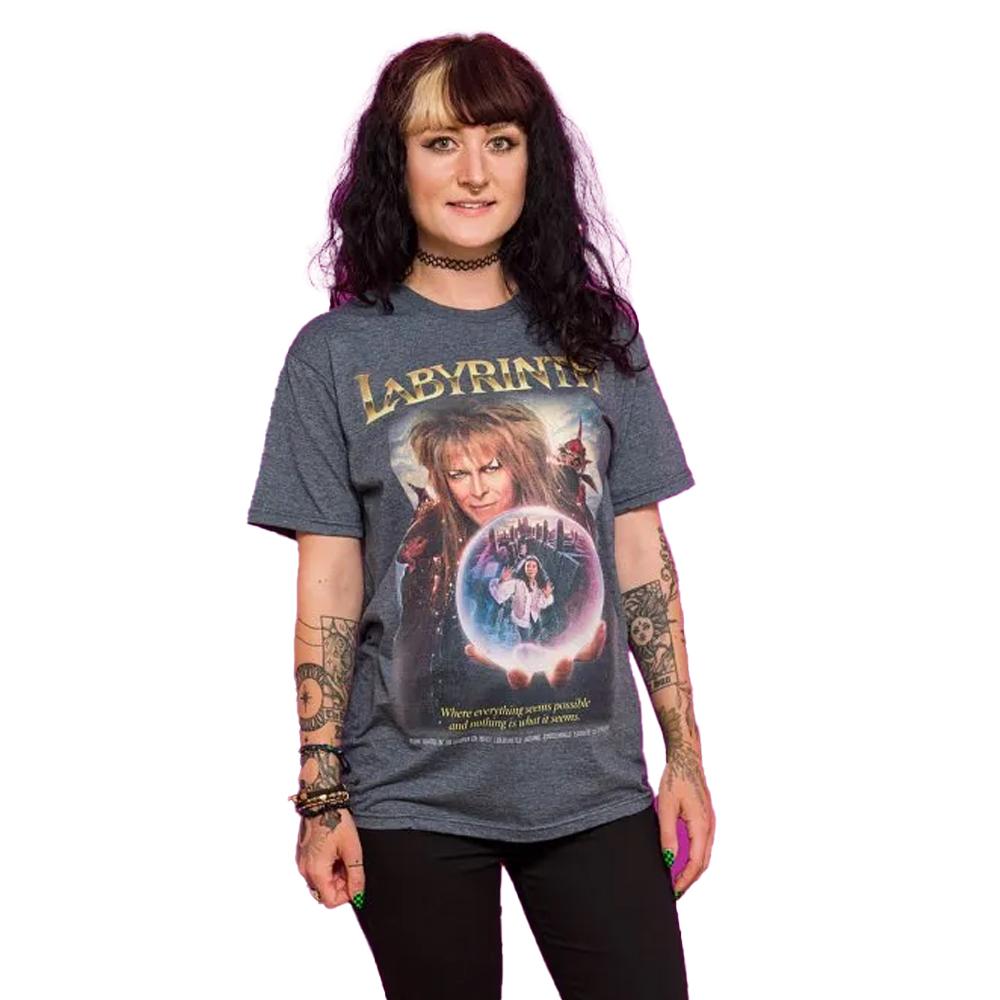 Labyrinth Unisex Adult Classic Movie Poster T-Shirt
