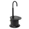 Single Tube Coffee Pot 1 Cup 50ML Aluminum Alloy Single Spout Stovetop Coffee Maker for Camping Outdoor Travel Black