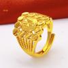 2026 Golden Wheat Spike Ring Non-Fading Ring Size Adjustable Opening Ring