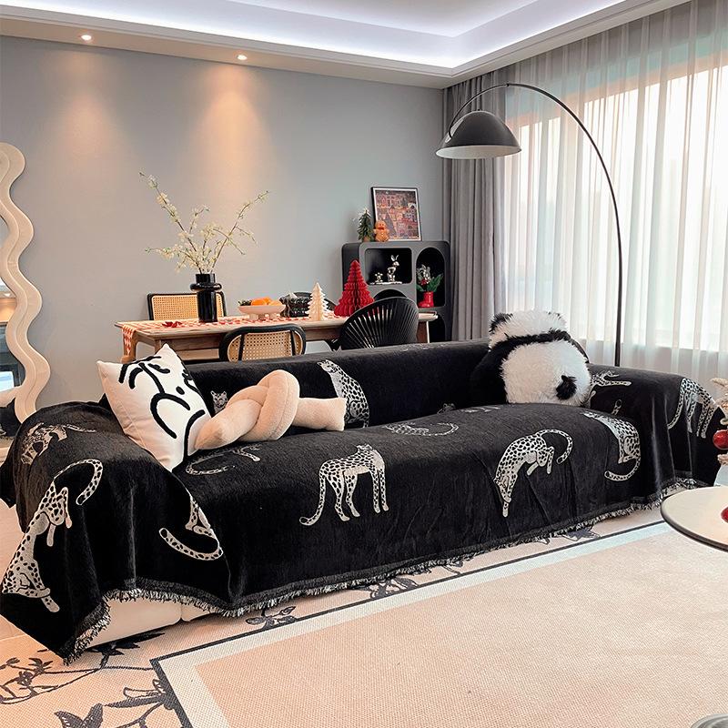 

Thick Chenille Sofa Cover Waterproof Cat Resistant One Piece Design with Elegant Stitch for 2/3/4 Seater 180x130cm