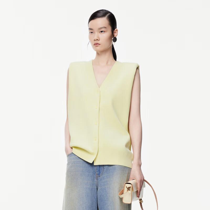 JNBY V-Neck Loose Knit Vest