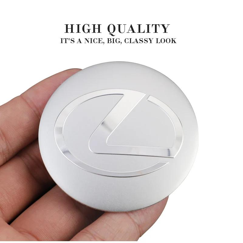 4Pcs 56MM Car Wheel Center Hub Cap Emblem Stickers for Lexus IS250 IS200 CT200h GS300 LS430 RX450h LX570 IS300 ES - Rim Cover lcbk28