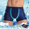 Ice Silk Men's Seamless Breathable Boxer Briefs