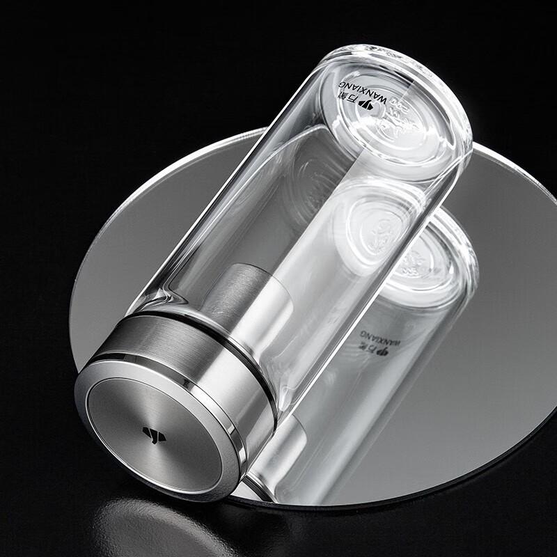 WANXIANG Thickened Borosilicate Glass Water Bottle with Tea Infuser