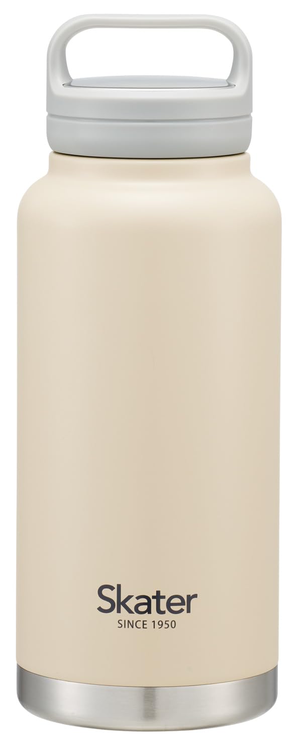 Skater Insulated Stainless Steel with Screw Sand Mug, 1000ml, Handle, Beige, STSC10-A