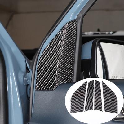 Soft Carbon Fiber Style Car Styling Inner A-Pillar Trim Sticker Fit For Ford Maverick 2022 Auto Interior Accessories