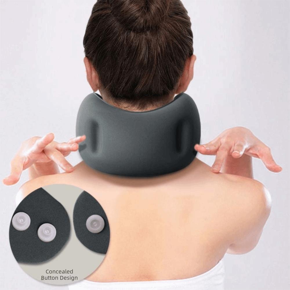 New U-Shaped U-Shaped Neck Pillow Portable Design Washable Travel Neck Pillow Inflatable With Storage Bag Sleep Nap Pillows