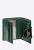 Wittchen Women's Patent Leather Wallet With Decorative Snap, Dark Green, Dark Green Patent Leather