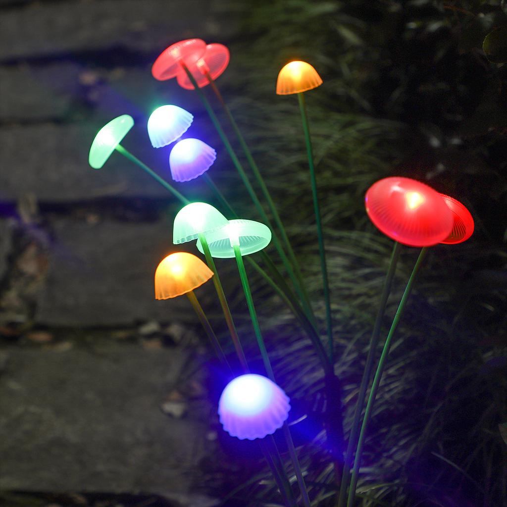 Solar Garden Lights Solar LED Lights Outdoor Waterproof with Mushroom for Outside Pathway Patio Yard Decor Gifts