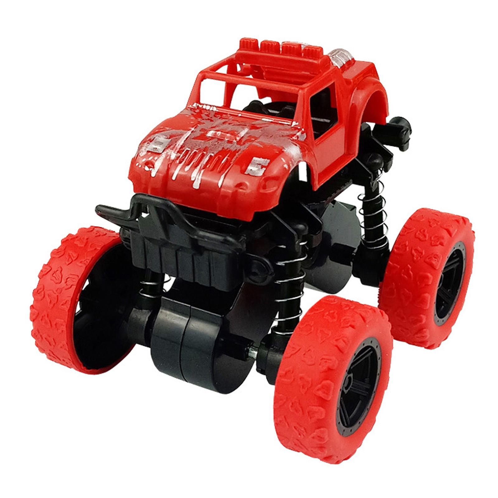 

Игрушка внедорожник, можно толкать и ходить, трюковая машина с вращением на 360°, подходит в качестве подарка для мальчиков и девочек старше 2 лет One Size красный