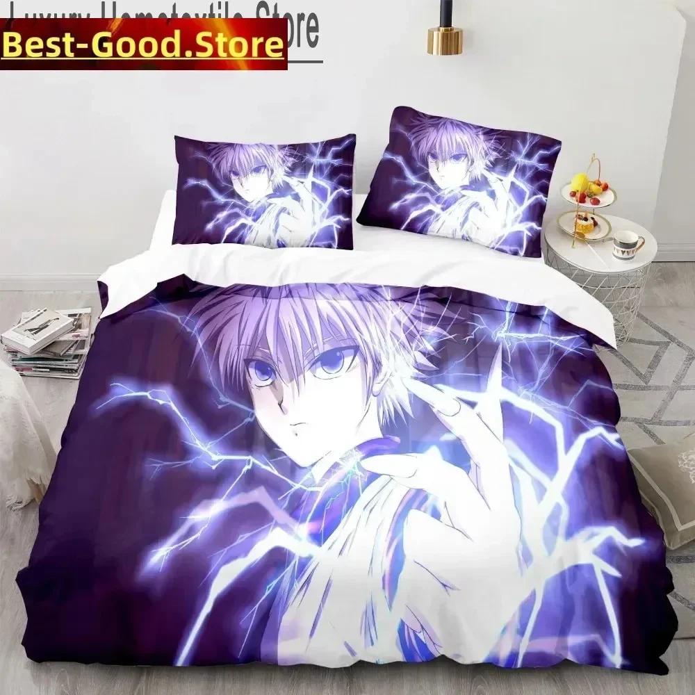 3D Hunter X Hunter Printed Bed Set Duvet Cover Pillowcase Bedding Set Bed Linen Sheet Quilt Cover Full Queen King Size