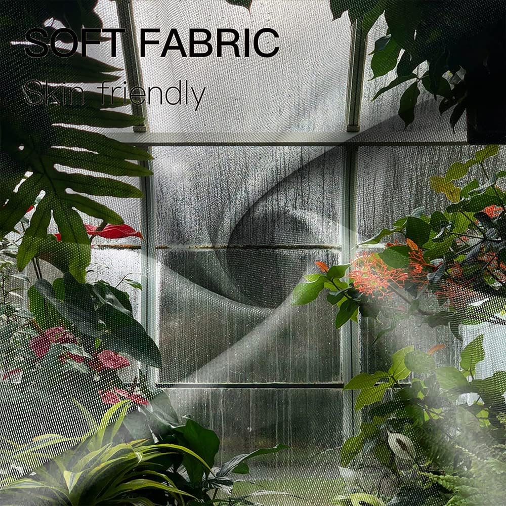 Greenhouse Flower Room Shower Curtains Spring Glass Flowers Green Plants Interior Garden Scenic Machine Washable Fabric Bathroom Curtains Set with