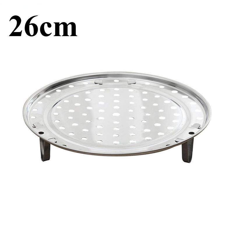 

Решітка для пароварки Аксесуари для каструль швидкого приготування з нержавіючої сталі, потовщена підставка для варіння на пару для посуду (18/20/22/24 см) 26CM