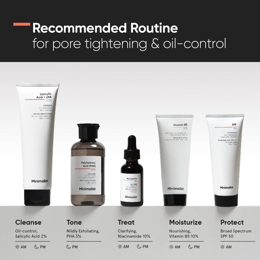 Minimalist Anti Acne PHA 3% Face Toner For Oily & All Skin Types, Pore Tightening, Hydrating, 150 Ml  eBay Title