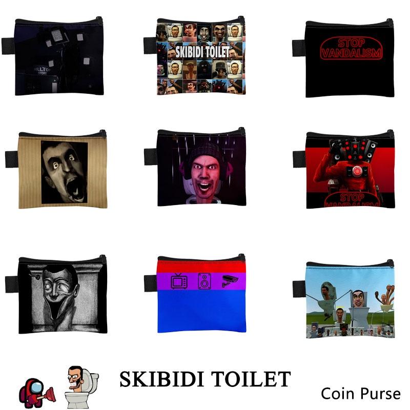 3d Cross-border Game New Product Skibidi Toilet Cute Student Card Wallet Coin Purse Small Bag