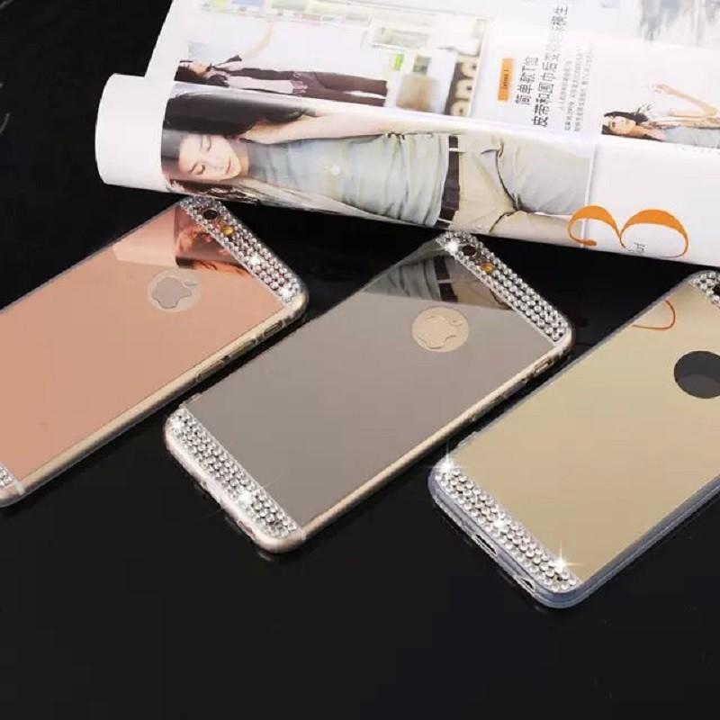 Drill Color Luxury Electroplated Mirror Mobile Phone Case For Iphone Cases