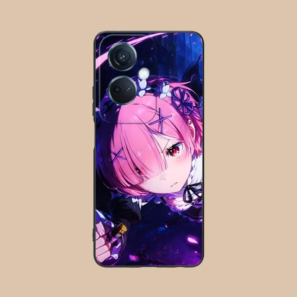 ReZero Ram Waifu Handyhülle für OPPO Find X9 X8 X7 X6 X5 X3 X2 Plus s Pro Ultra Lite Bunter Druck Schutzhülle Hülle Luxus