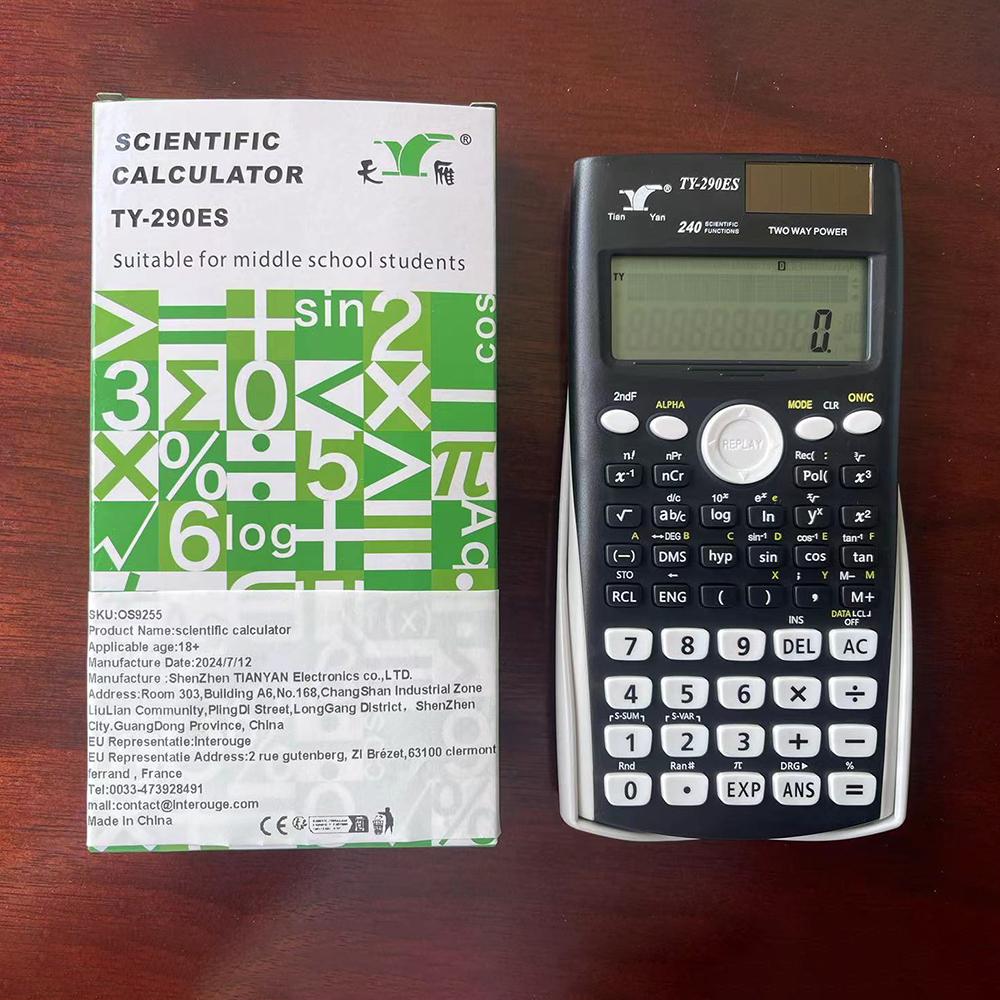 Scientific Calculators Math Calculator with 240 MultiFunctional Calculator 2 Lines LCD Display