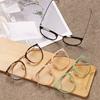 1PC Classic Retro Optical Glasses Fashion Transparent Lens Women Men Eyewear Metal Frames Spectacles Clear Lenses