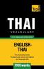 Kniha Thai Vocabulary for English Speakers - 7000 Words : 287