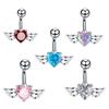 Stainless Steel Navel Rings For Women Flash  Bikini Belly Button Nail Body Decor Piercings Jewelry