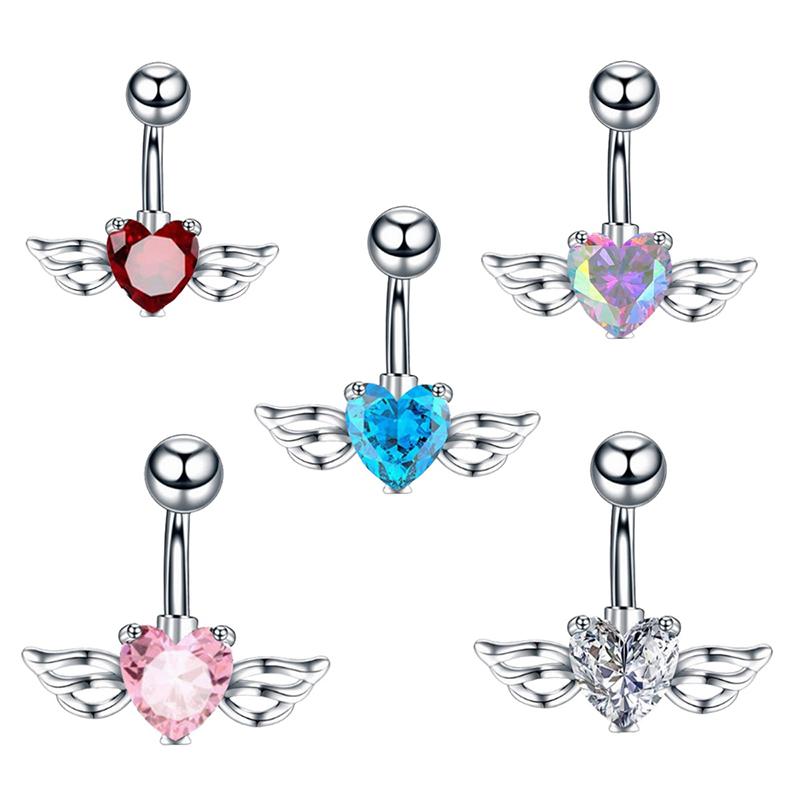 Stainless Steel Navel Rings For Women Flash  Bikini Belly Button Nail Body Decor Piercings Jewelry