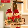 Creative Christmas Decorations Snowman Old Man Elk Door Hanging Pendant Window Pendant Indoor Scene Layout Listing