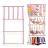 Hanging Hair Clip Holder and Storage for Women Girls Hair Accessories, Boho Wall Decor, Suitable Home Door Closet Bedroom Deco