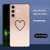 Gold Rose Love Heart Luxury Black Phone Case For Samsung Galaxy S23 S24 S25 Ultra S22 Plus S21